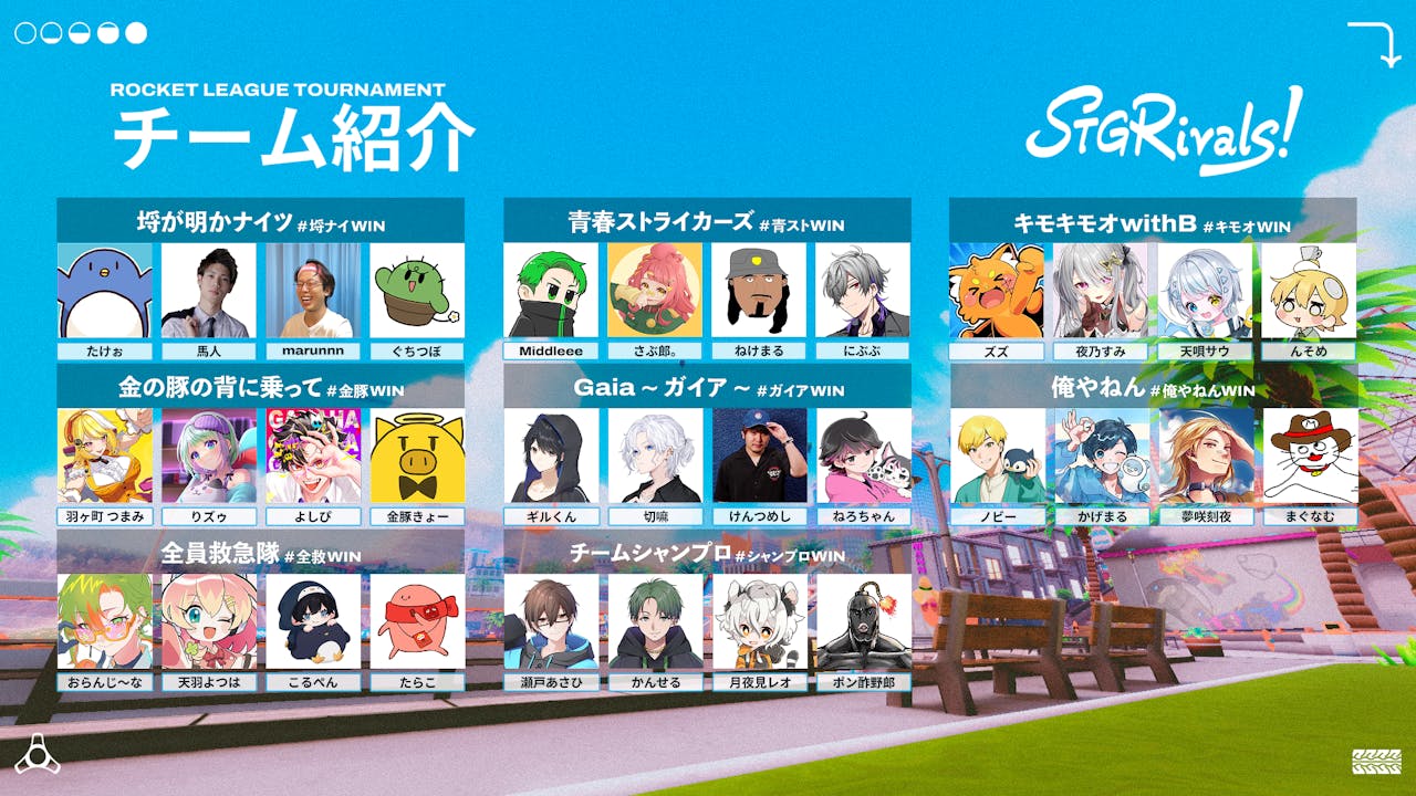 ストグラ勢が「一週間の本気の部活」で優勝を目指す『STGRivals RocketLeague』開催!ロケットリーグで魅せる極上の"課外活動"を見逃すな! のサムネイル