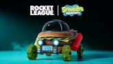 スポンジボブ×ロケットリーグ開幕!カーニバーガーが車で登場!ビキニタウンがやってきた!!!