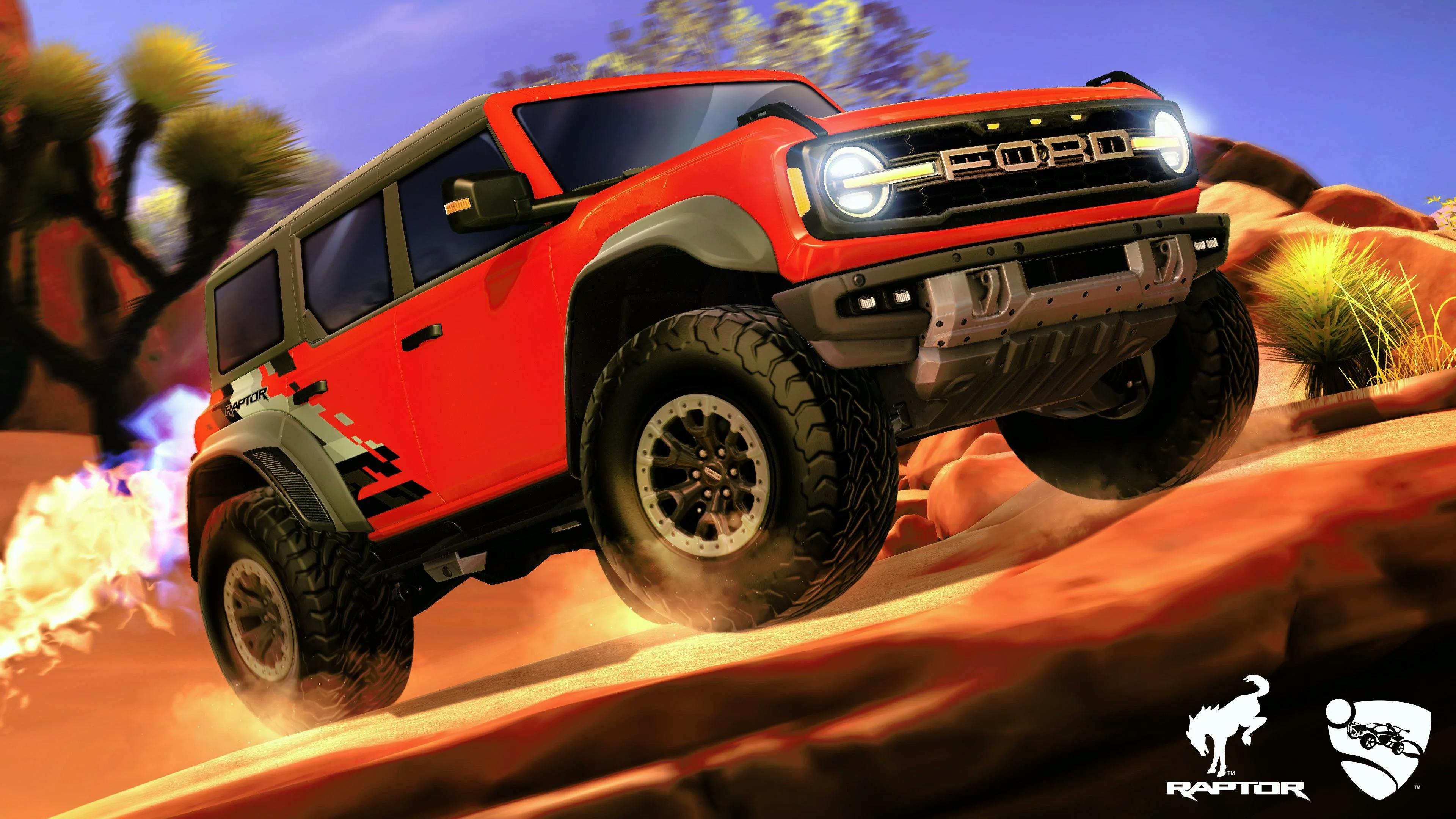 『ロケットリーグ』フォード SUV「Ford Bronco Laptor」とコラボ！Mercヒットボックスの新車などを含んだバンドルなどが新登場。